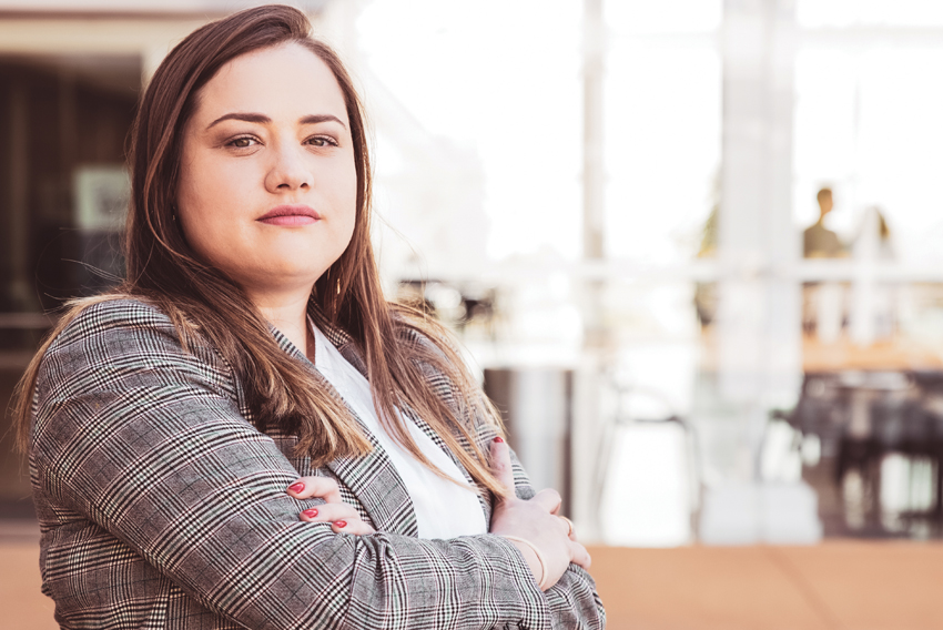 Stock photo of a confident young woman