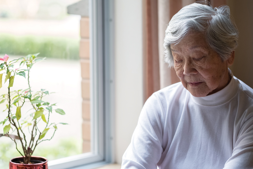 Stock photo of older woman