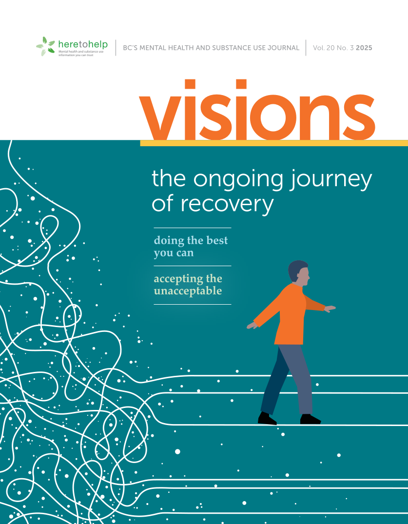 image of the cover of The Ongoing Journey of Recovery issue of Visions