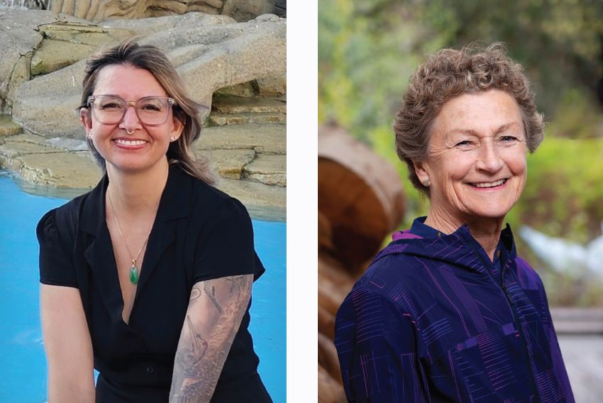 Photo of authors, Andrea Mellor and Cecilia Benoit