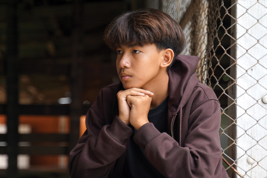 Stock photo of teen boy