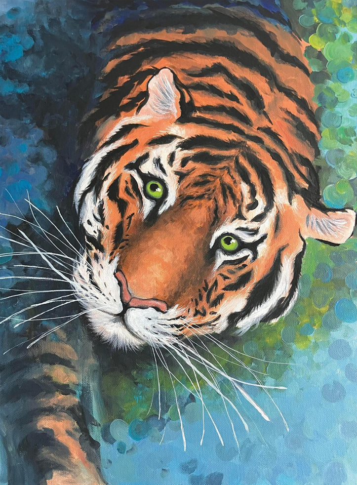 Treading Water, painted by Petra Balázs