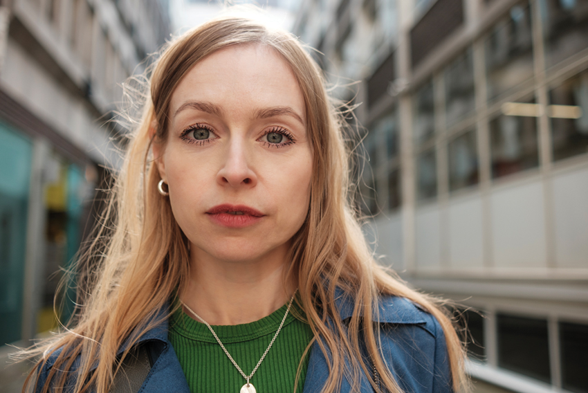 Stock photo of woman looking straight ahead