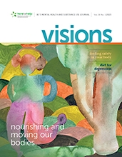 Cover image of the "Nourishing and Moving Our Bodies" issue of Visions magazine 