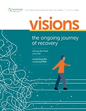 Cover image of Visions Magazine, Recovery Across the Lifespan