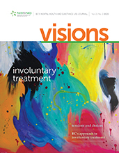 Visions cover image for the Involuntary Treatment issue
