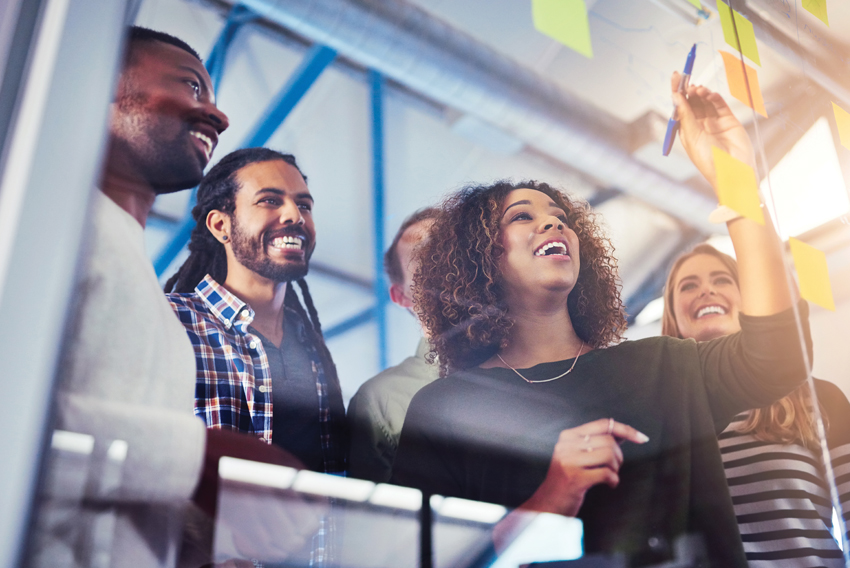 Stock photo of a group of diverse office workers